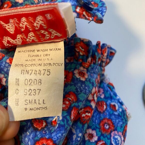 Vintage Coquette Retro Floral Ruffle Kid Baby Formal Holiday Dress:Thanksgiving - Picture 11 of 13